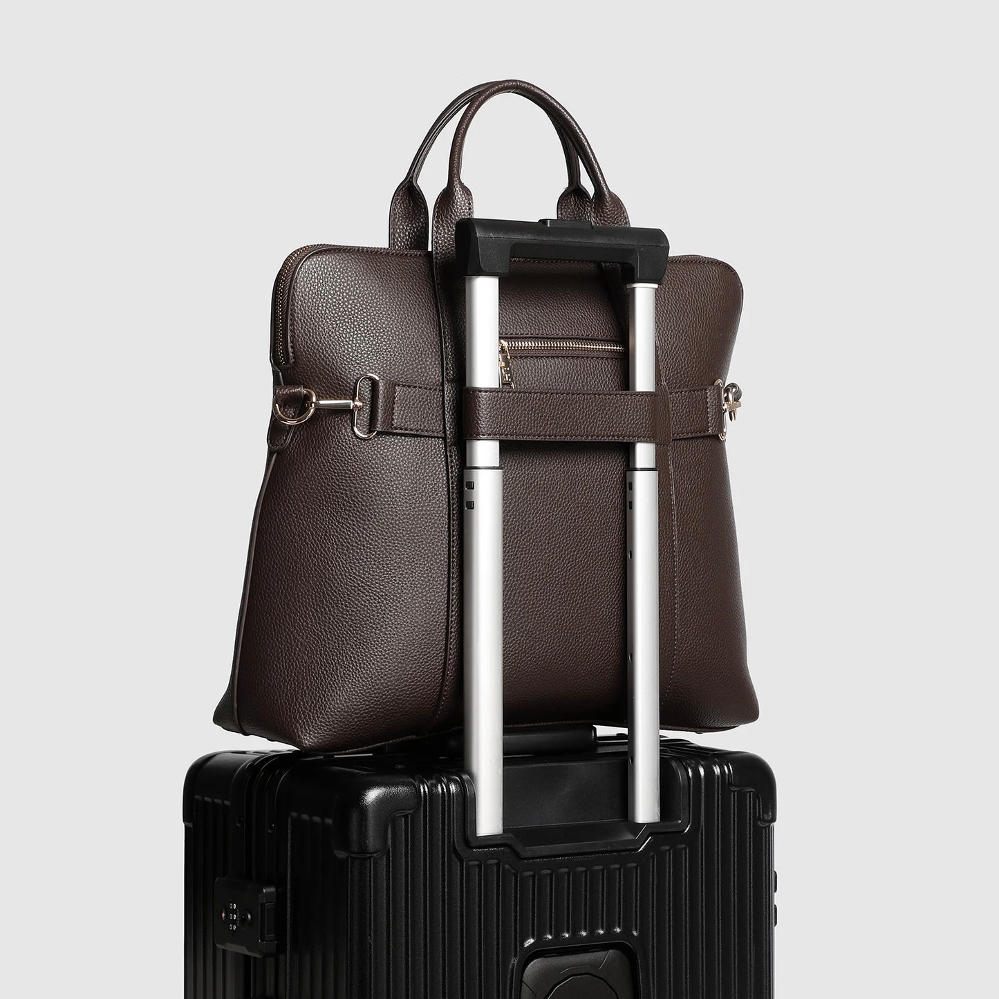 Executive Heritage Dark Brown Leather Briefcase