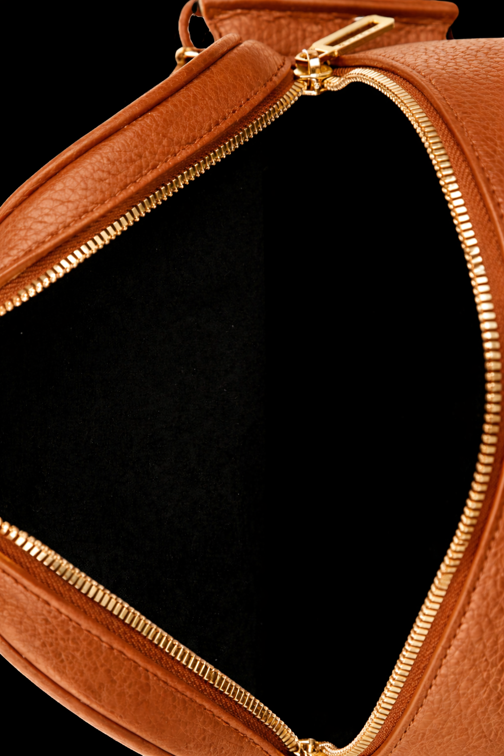 Pebbled Leather Mini Backpack In Tan