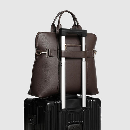 Executive Heritage Dark Brown Leather Briefcase
