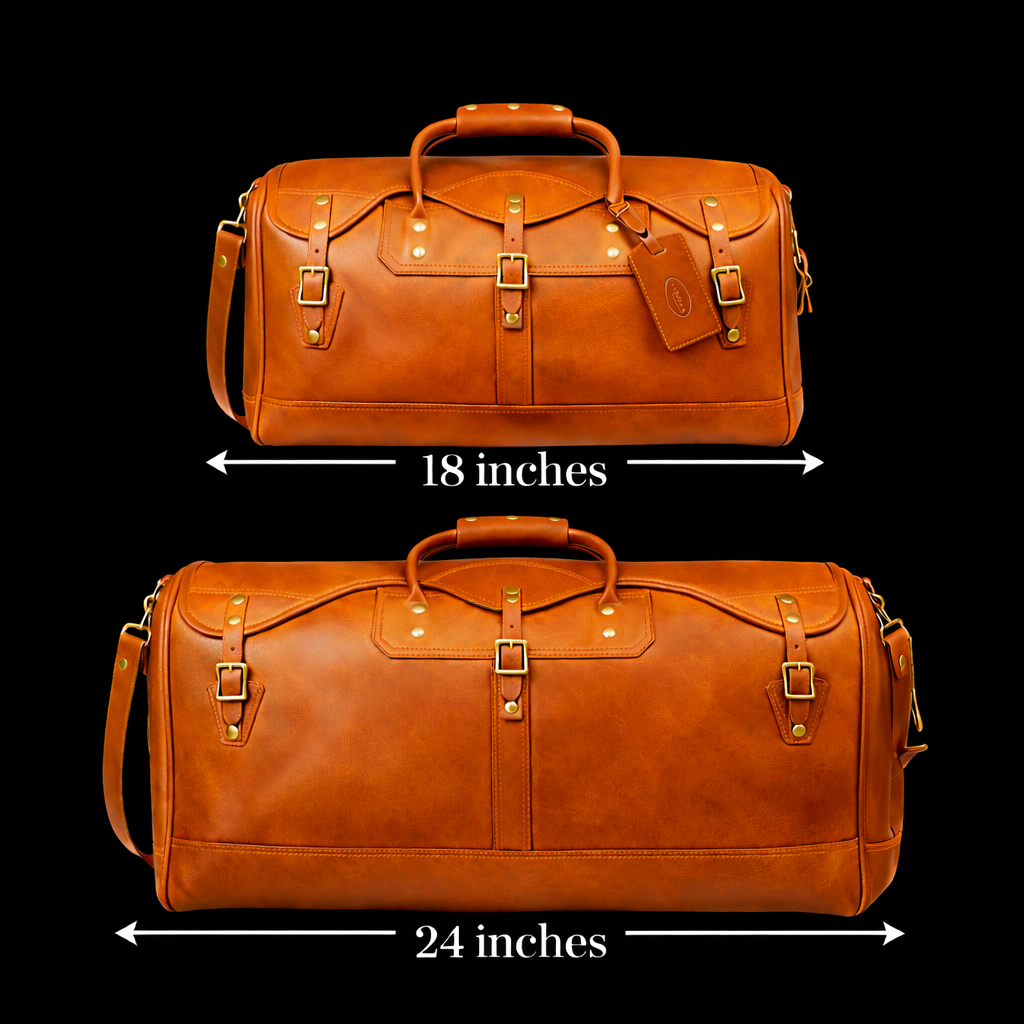 Regent Leather Weekender In Cognac Tan