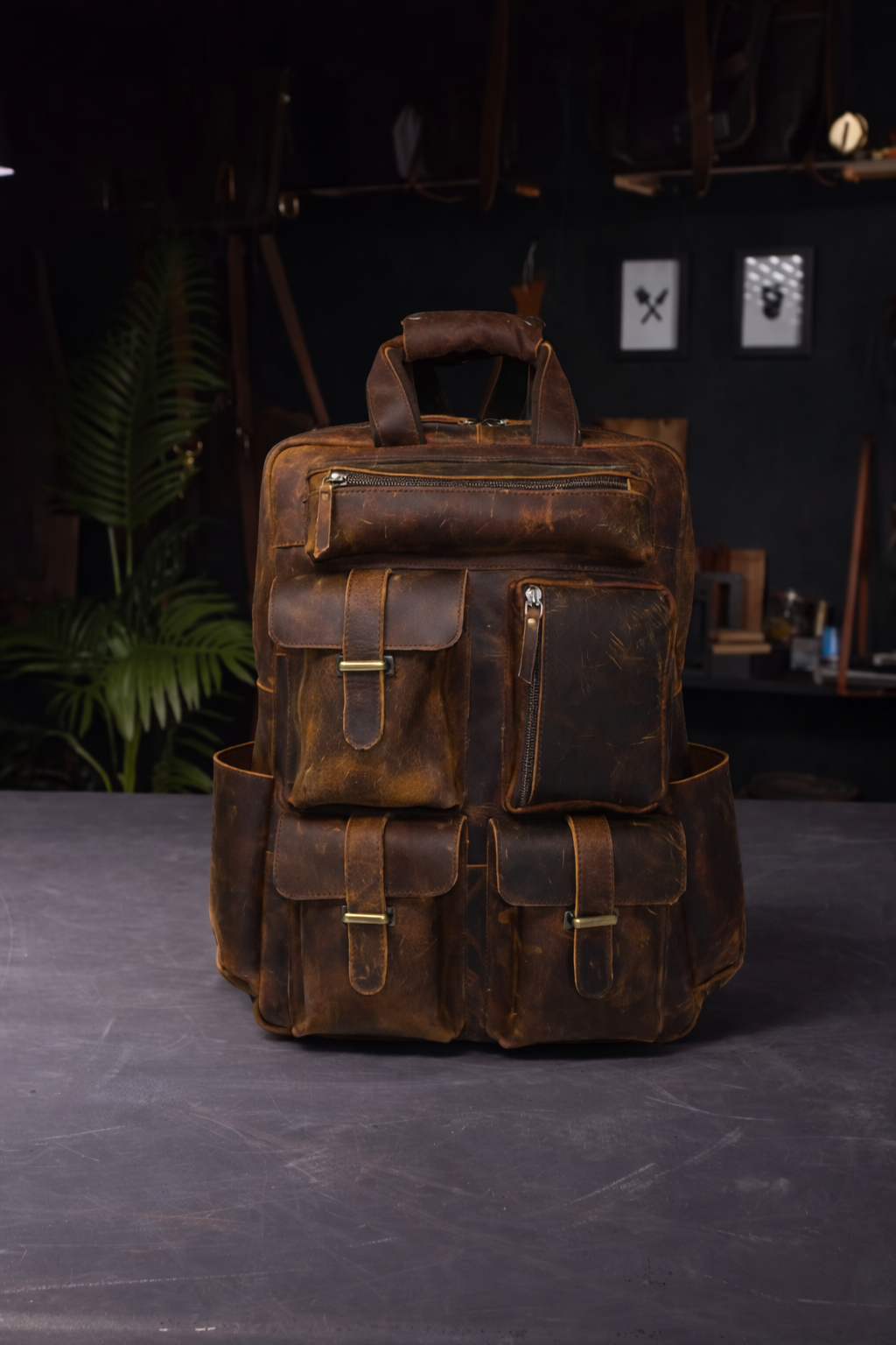 The Expedition Leather Utility Backpack