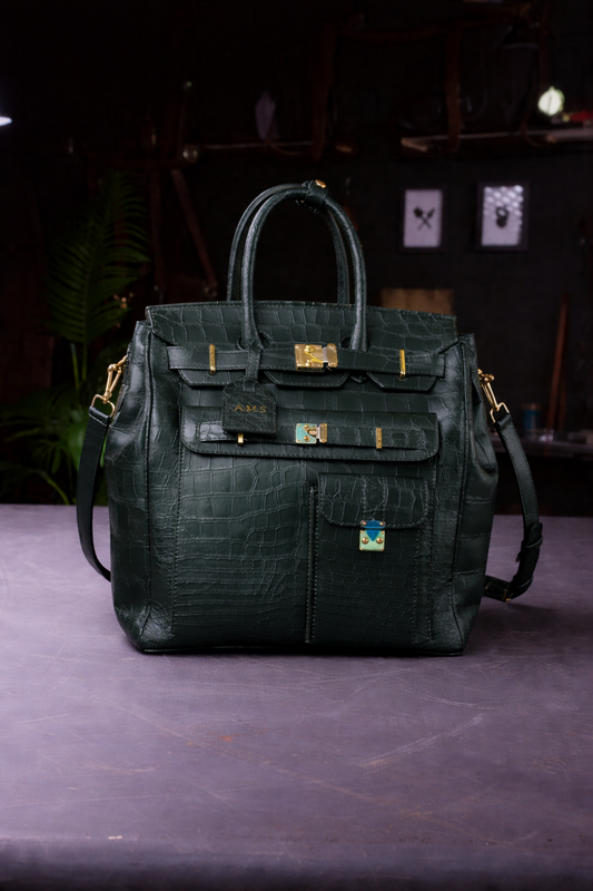 StridePack Weekender Duffel – Travel & Gym Carry Bag in Dark Forest Green