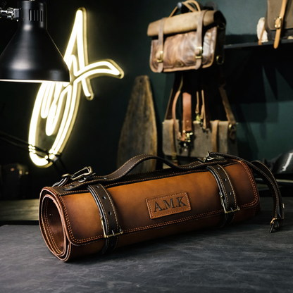 The Artisan Leather Chef Knife Roll