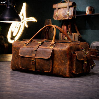The Vanguard Vintage Leather Weekender