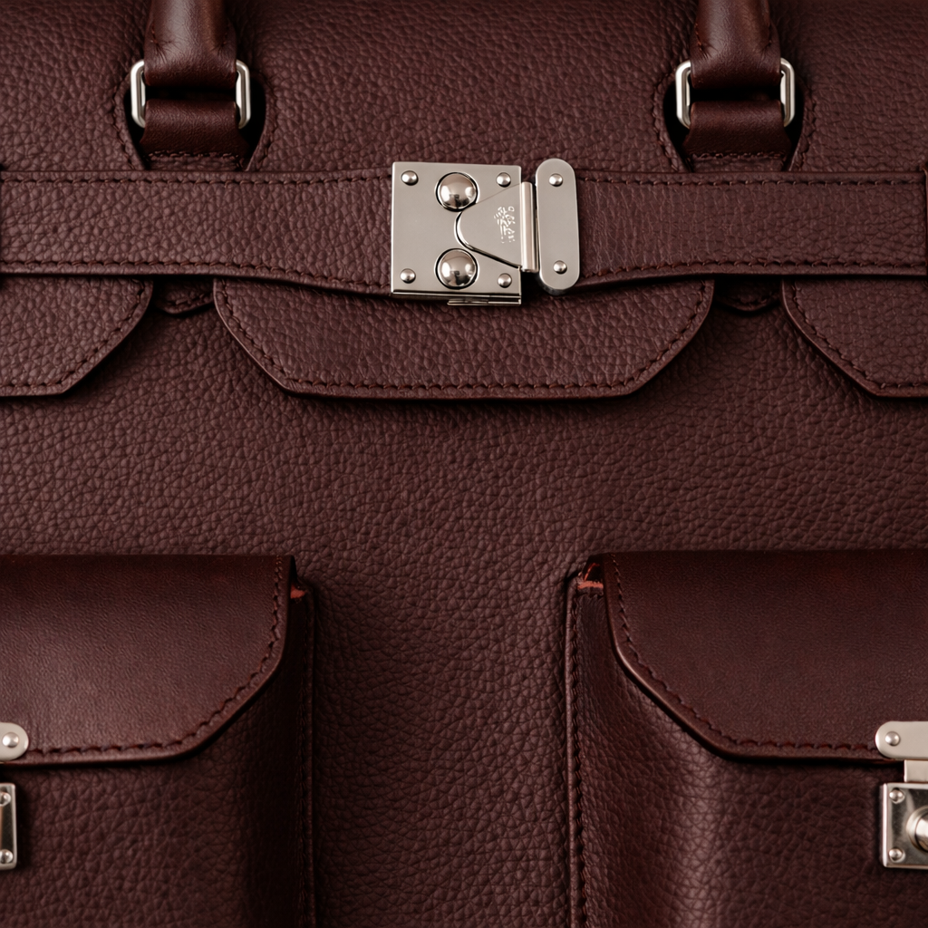 The Sovereign Leather Briefcase In Espresso Brown