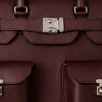 The Sovereign Leather Briefcase In Espresso Brown