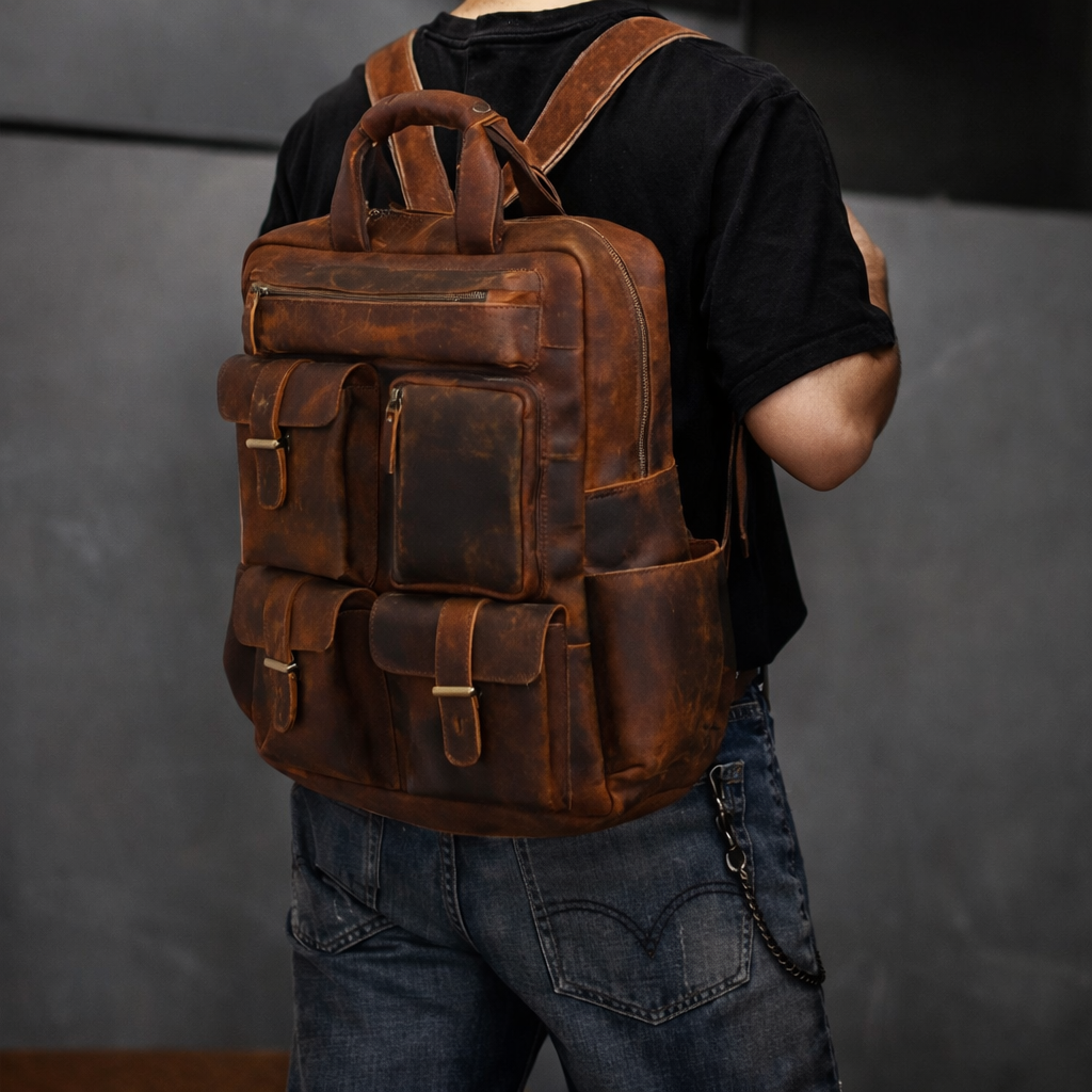 The Expedition Leather Utility Backpack