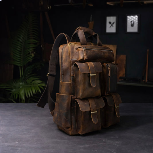 The Expedition Leather Utility Backpack