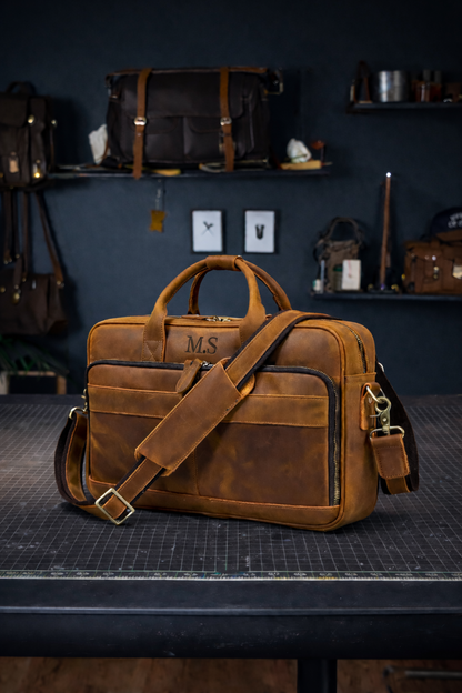 The Mercer Leather Laptop Bag