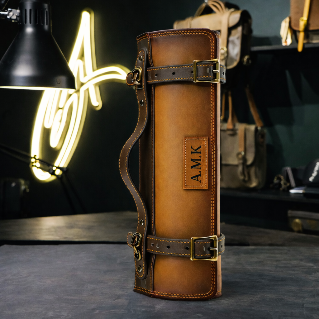 The Artisan Leather Chef Knife Roll