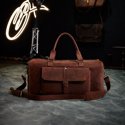 The Regent Holdall In Brown