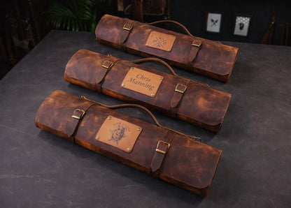 Heritage Leather Chef Knife Roll
