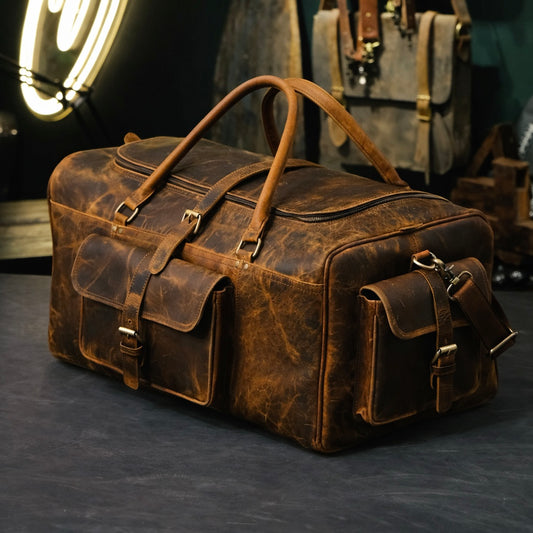The Vanguard Vintage Leather Weekender