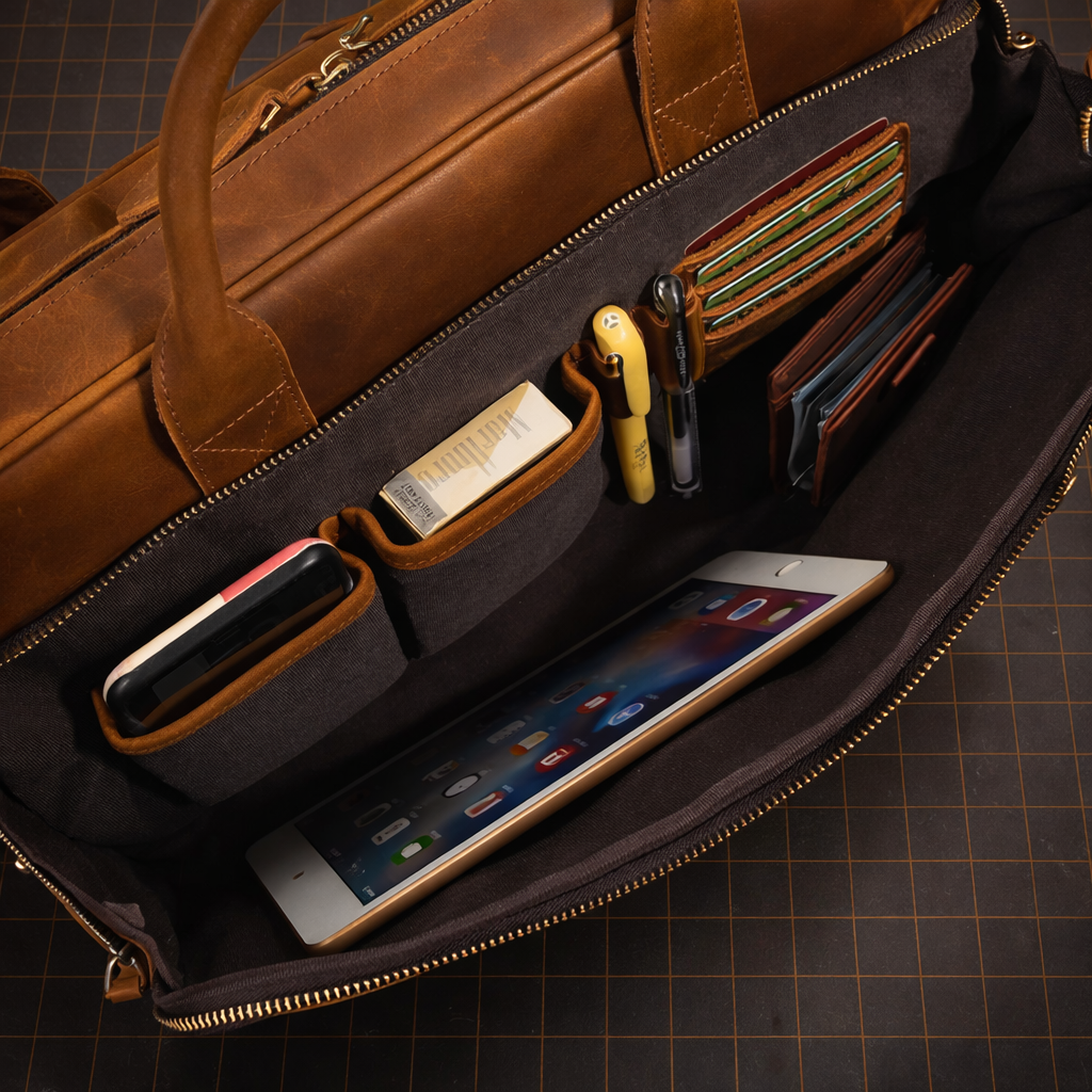 The Mercer Leather Laptop Bag