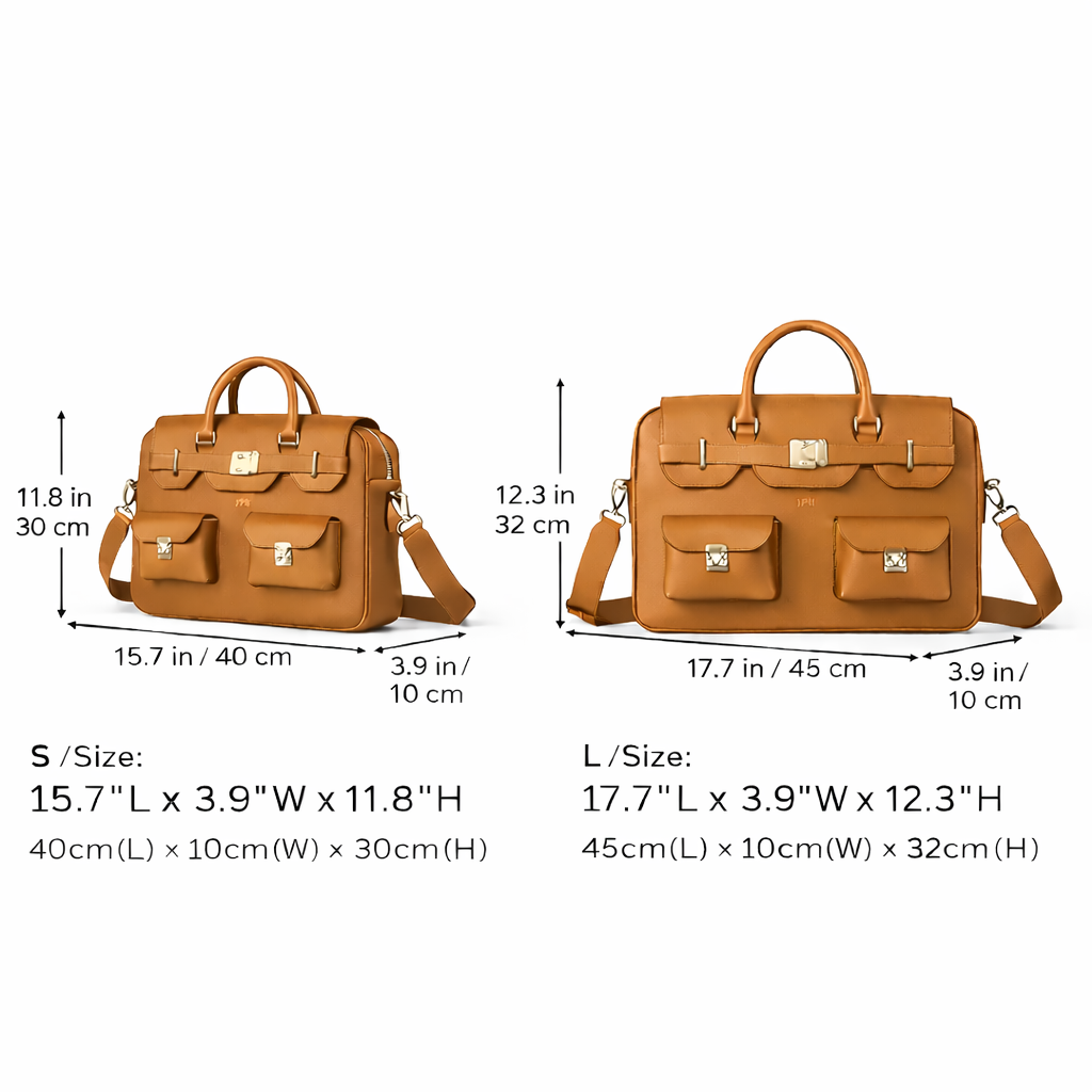 The Sovereign Leather Briefcase In Camel Tan