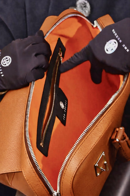 The Sovereign Leather Briefcase In Cognac Tan