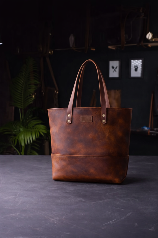 Heritage Full-Grain Leather Tote Bag