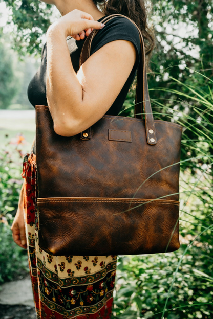Heritage Full-Grain Leather Tote Bag