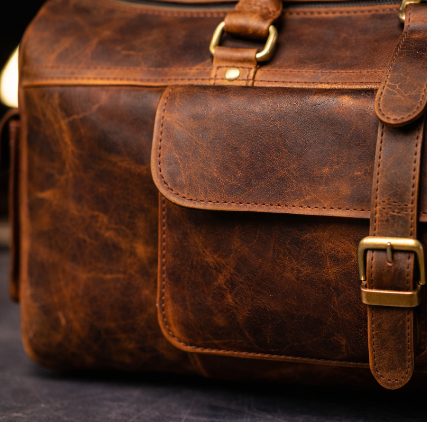 The Vanguard Vintage Leather Weekender
