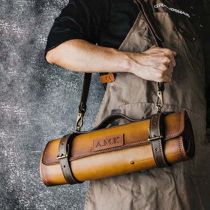 The Artisan Leather Chef Knife Roll
