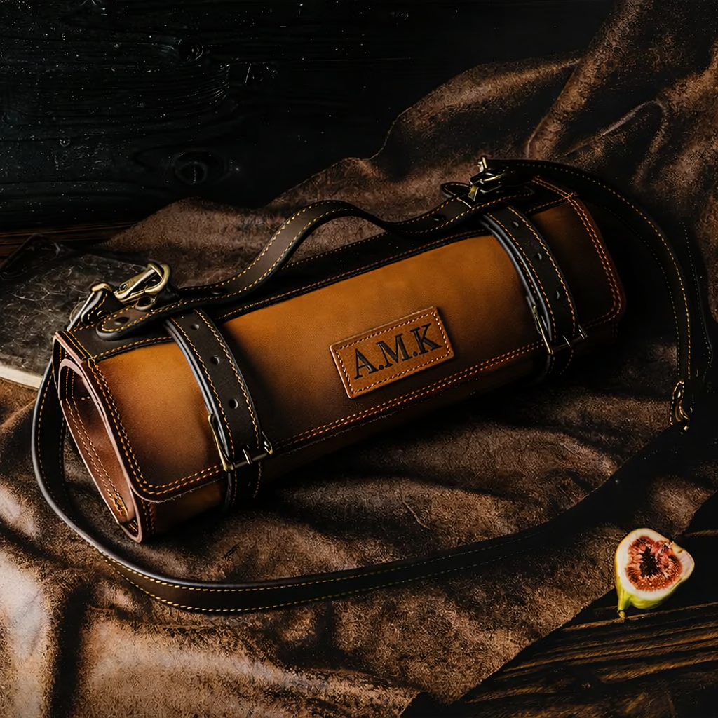 The Artisan Leather Chef Knife Roll