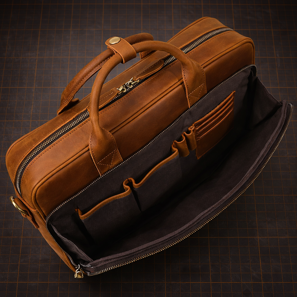The Mercer Leather Laptop Bag