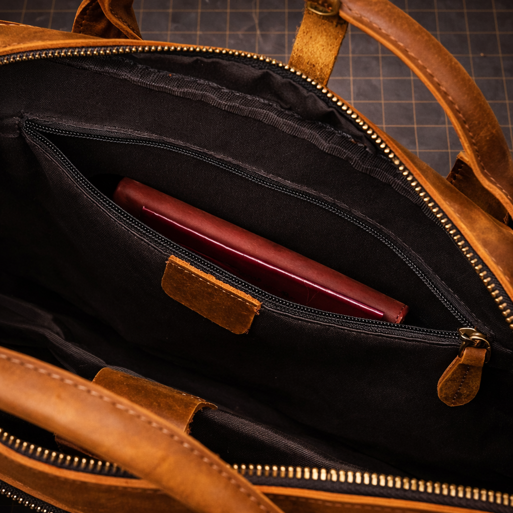 The Mercer Leather Laptop Bag